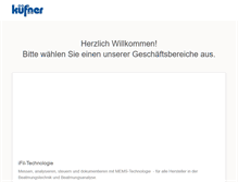 Tablet Screenshot of kuefner.com